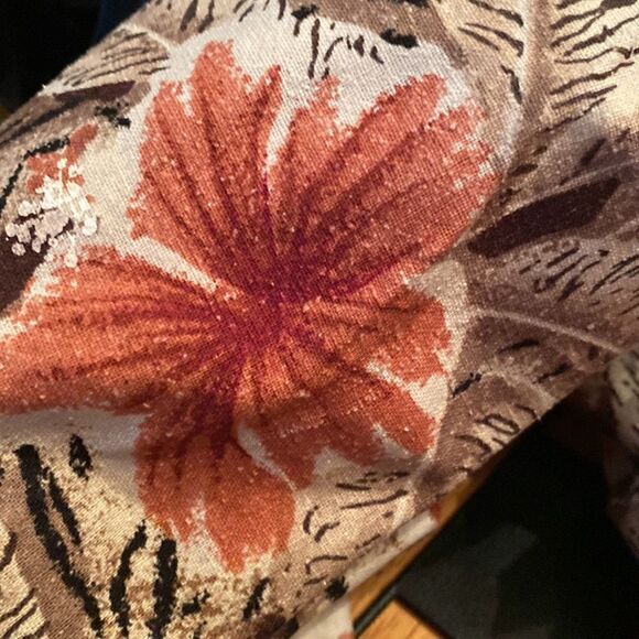 Vintage Vital Zone Women’s Floral Pink & Brown Lightweight Jacket. Like New! - Picture 13 of 16